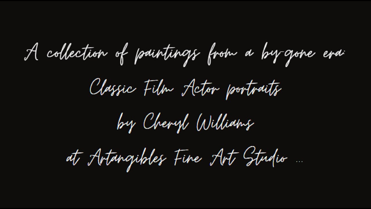 Classic Film Stars - A Collection of Paintings From a By-gone Era...  #art #movies #classicmovies