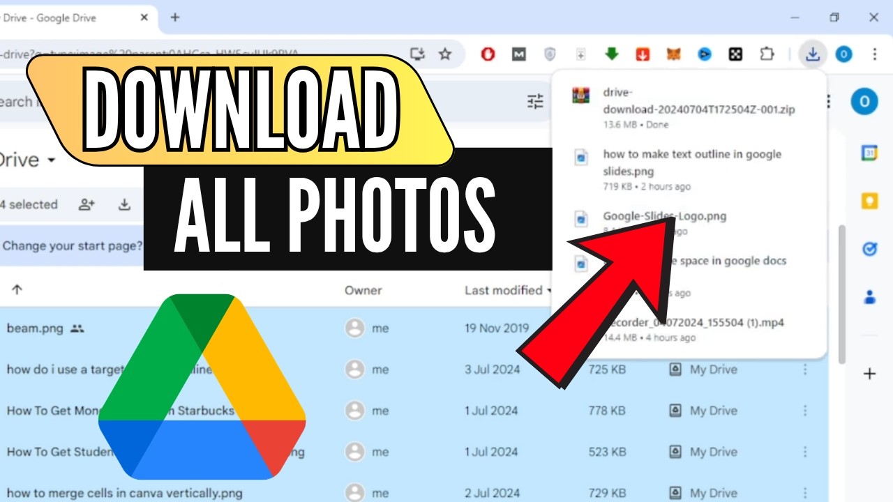 Как скачать все фотографии из Google Диска