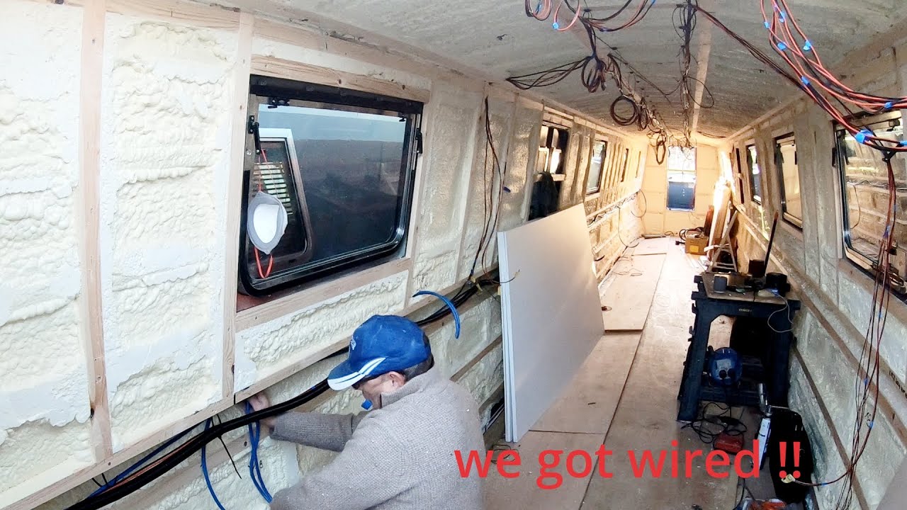 Narrowboat Build.12v/24v,230v ring main. Let's get wired!!!  #narrowboat #canalboat #boatbuilding
