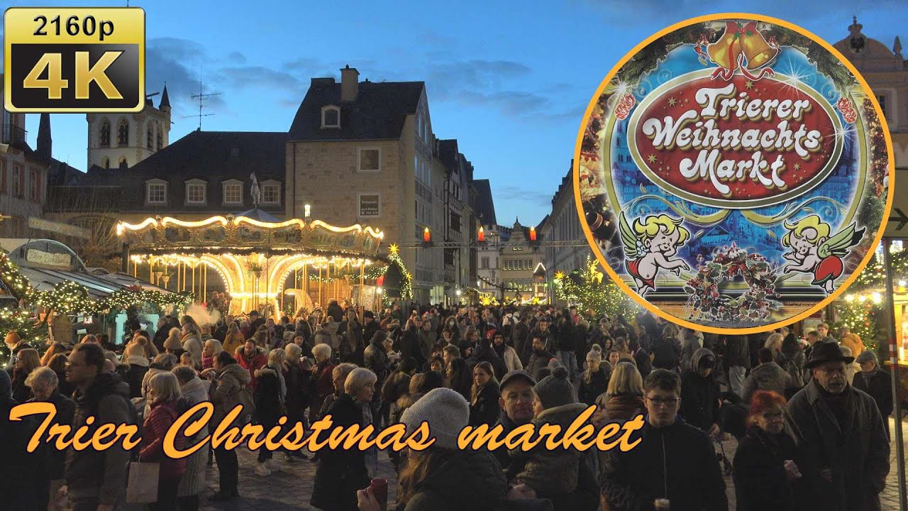 Trier, Christmas Market 2023 - Germany 4k Travel Channel