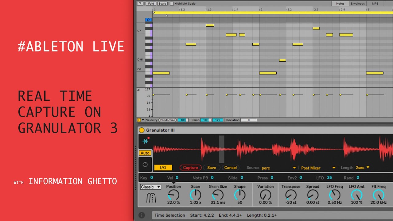 Real time capture on Granulator 3