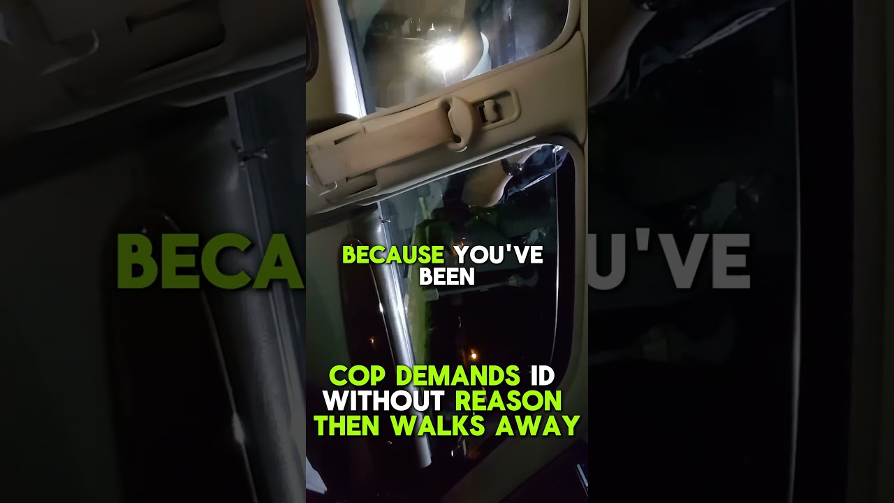 Cop Demands ID Without Reason Then Walks Away