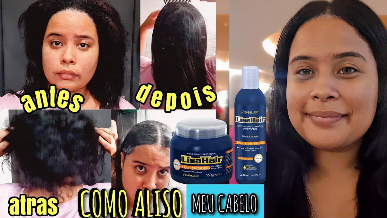 Alisei *sozinha* DEFINITIVO  com Tioglicolato de amônia LisaHair - Embeleze | deu certo? | Zaminha