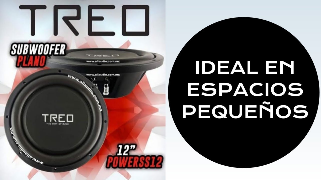 Subwoofer treo plano, ideal para espacios pequeños