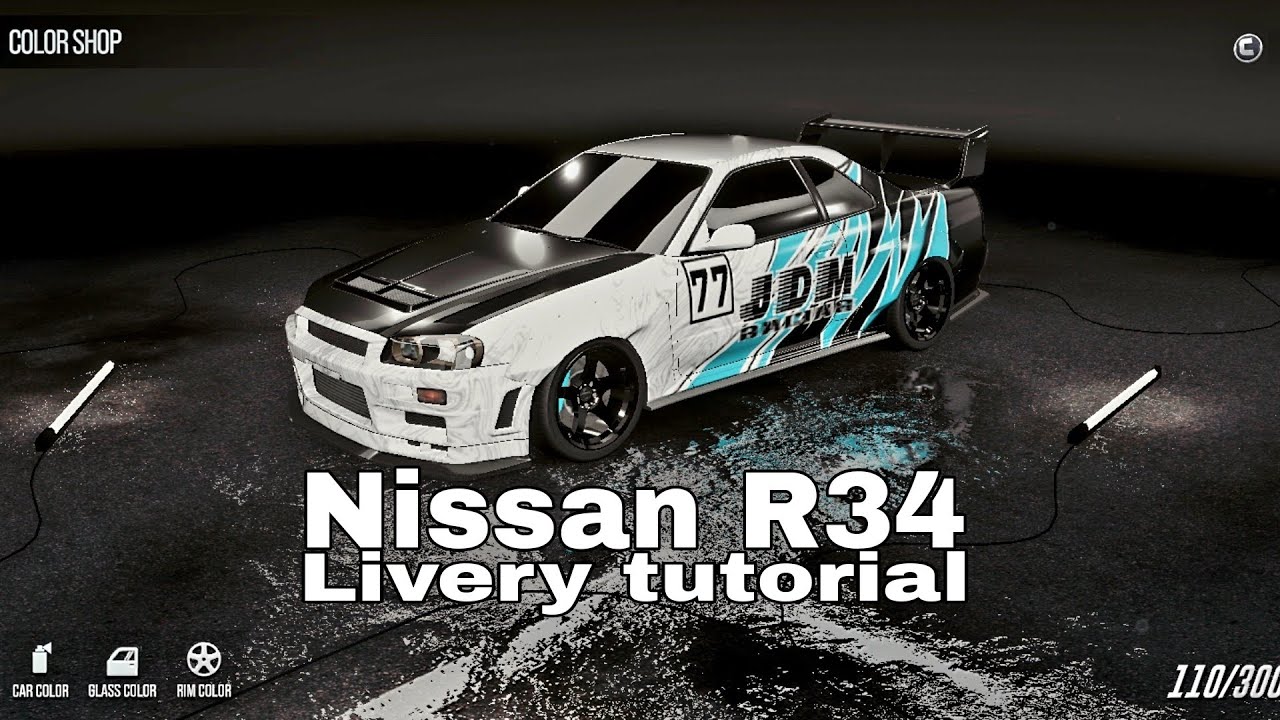 Drive Zone Online | Nissan r34 livery tutorial