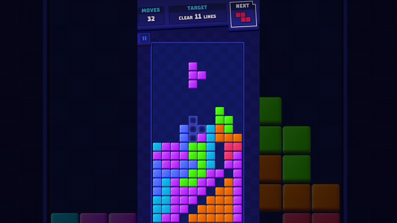 🧩 Tetris Level 18 | 🕹️Retro game play by @umercse  | wasn’t that hard? 🤯🥵