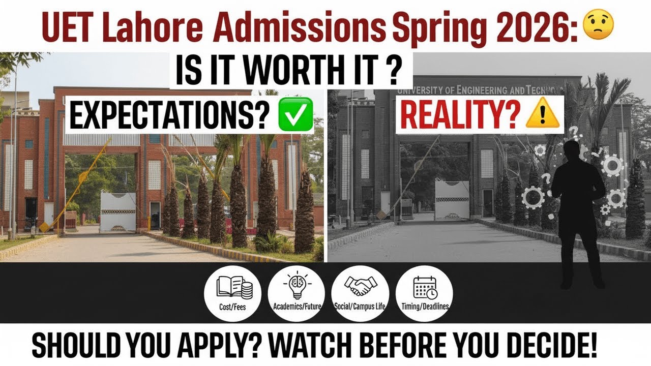 UET Lahore 2026 Admission Reality | What Students Don&rsquo;t Tell You!