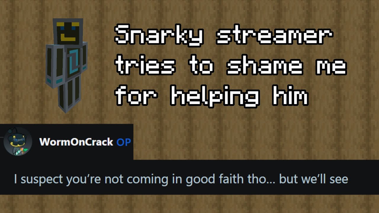 When people refuse to take advice [in minecraft]