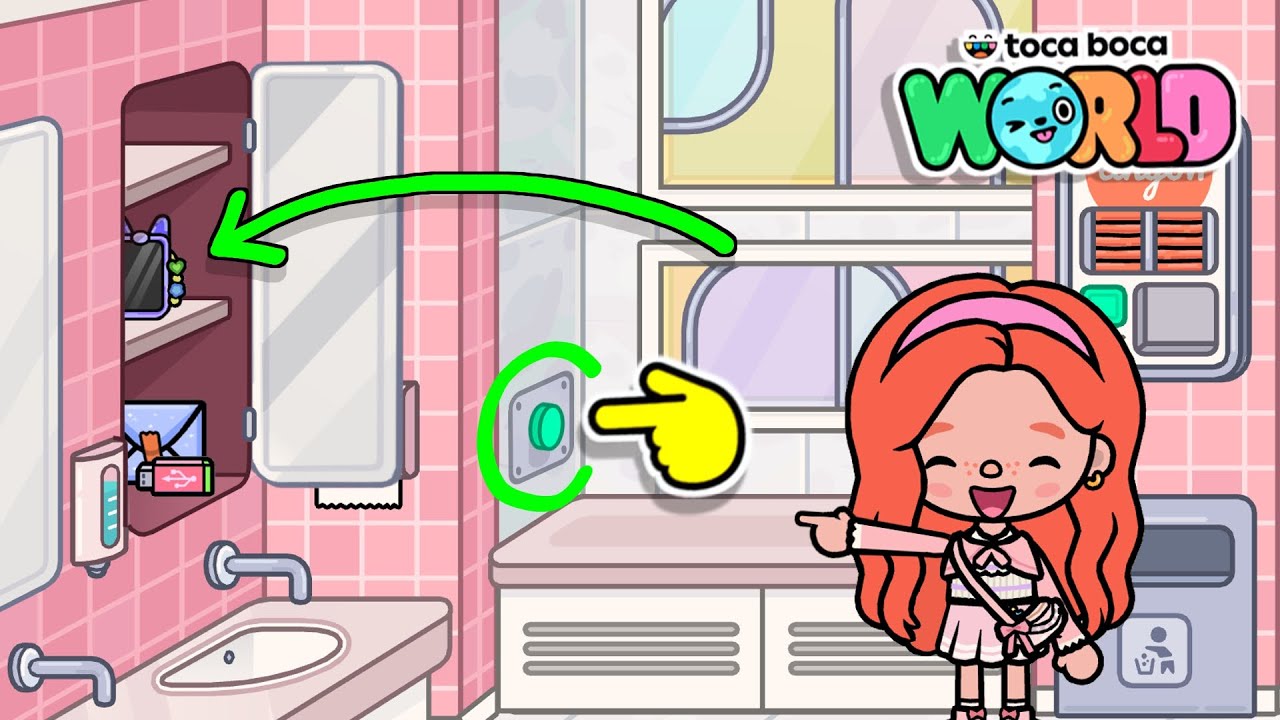 WOW! SECRETS BEHIND THE MIRROR AT SCHOOL / TOCA LISIA