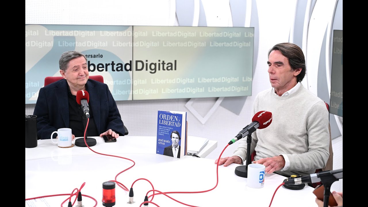 Federico Jiménez Losantos entrevista a José María Aznar en esRadio