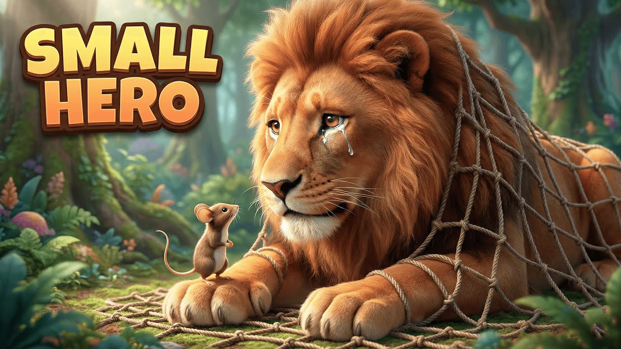 शेर और चूहा | The Lion & The Mouse Story | MoralStory | Kids Kahani | Panchatantra | Dosti Ki Kahani