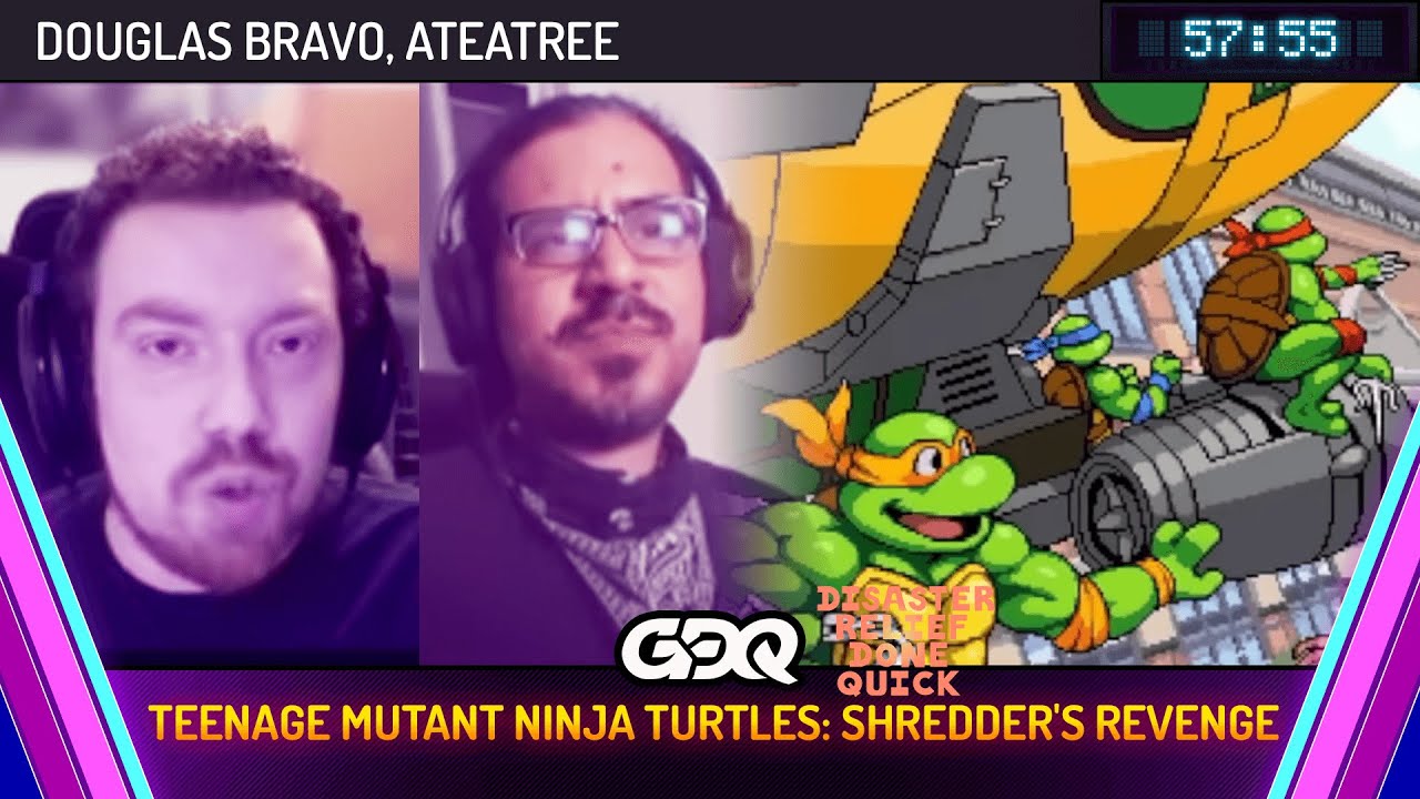 Teenage Mutant Ninja Turtles: Shredder's Revenge by Douglas Bravo and ateatree in 57:55 - DRDQ 2024