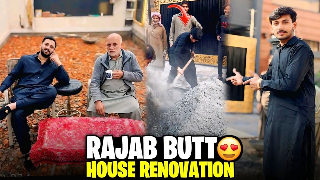 Rajab butt House Renovation Full Day Busy 🥰