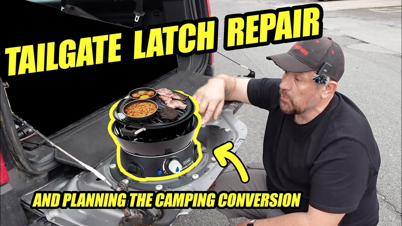Discovery 3 tailgate latch failed. We fix it and make it better with Dynamat and a BBQ!