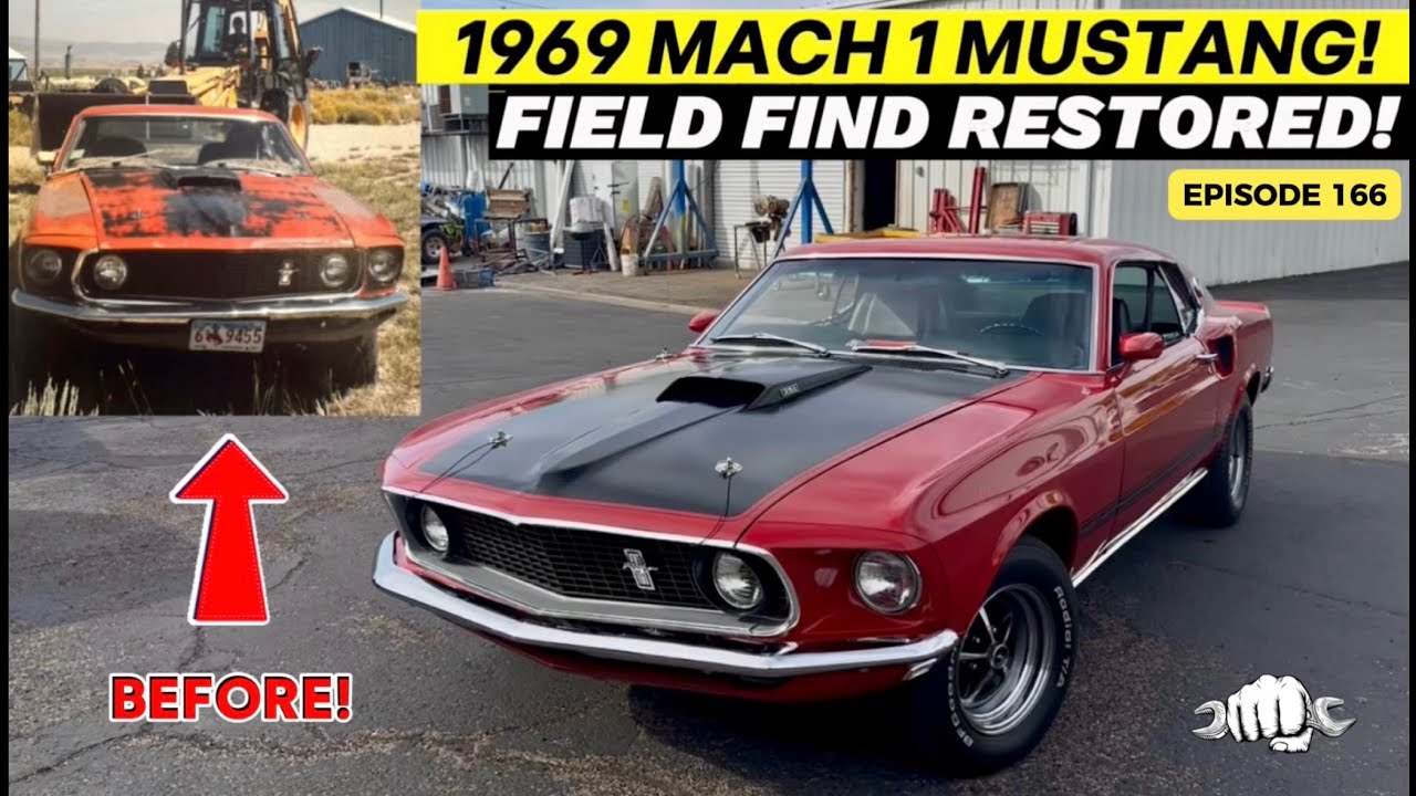 1969 FORD MUSTANG MACH 1 – Wyoming Field Find Fully Restored!