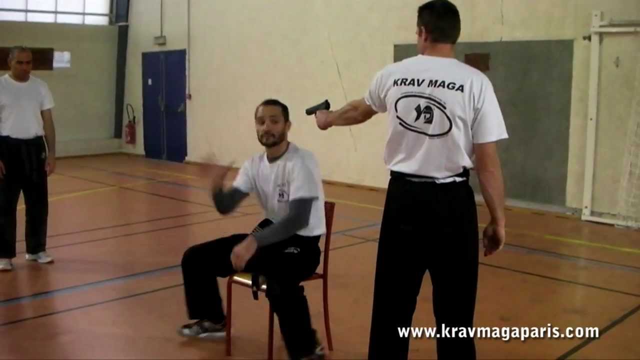 Stage Défenses contre arme à feu Krav Maga Coaching Self-Defense Paris France