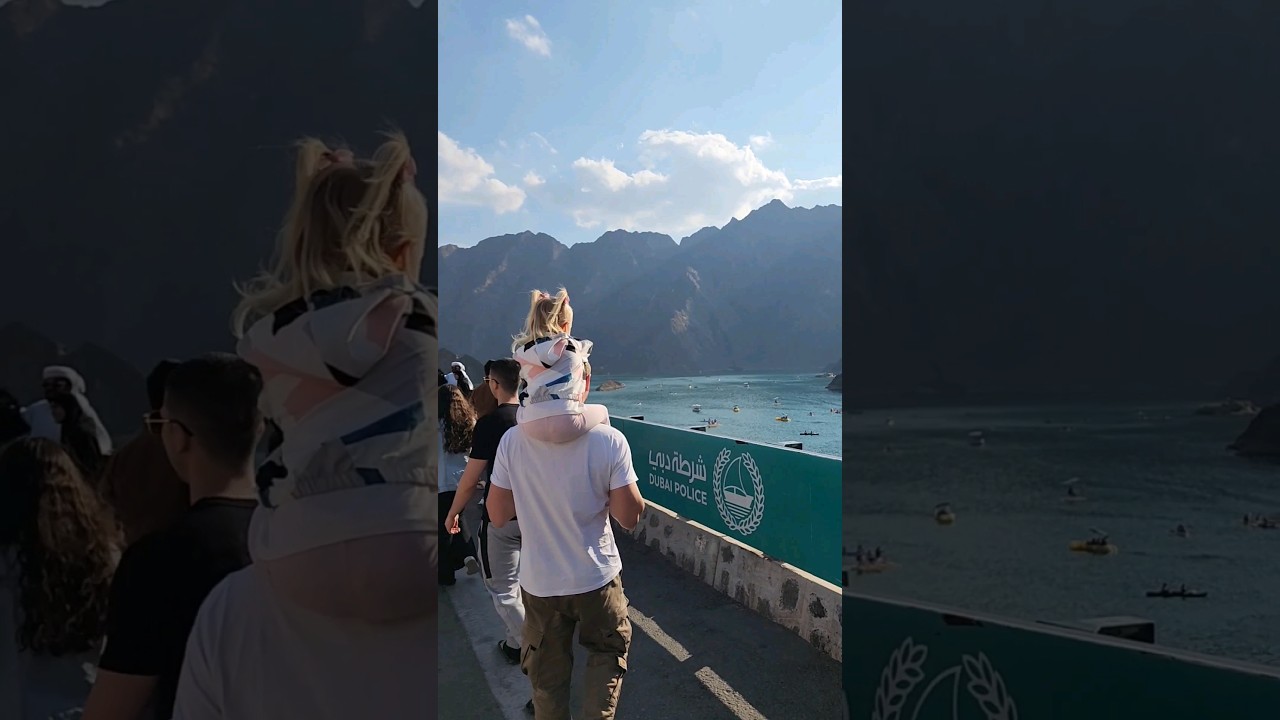 Хатта, Дубай. Больше видео в Телеграм @trio_in_dubai #dubai #hatta #дубай #озеро #горы