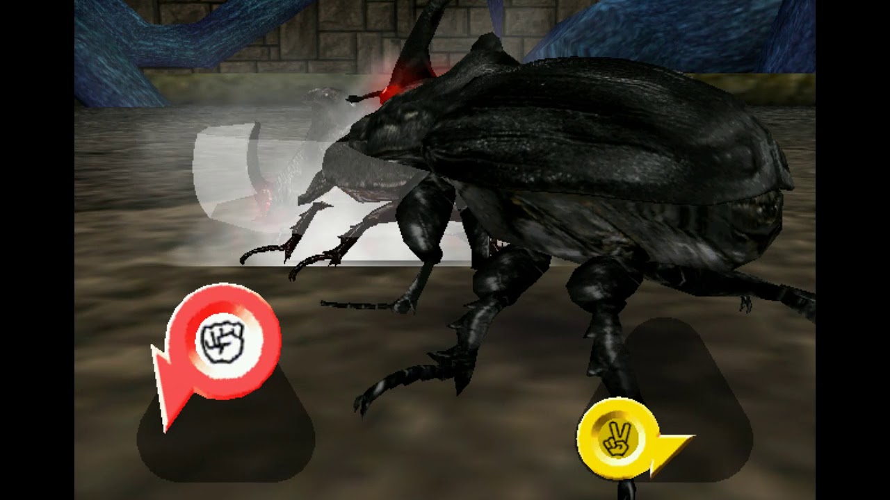 Mushiking Rhino Beetle gameplay