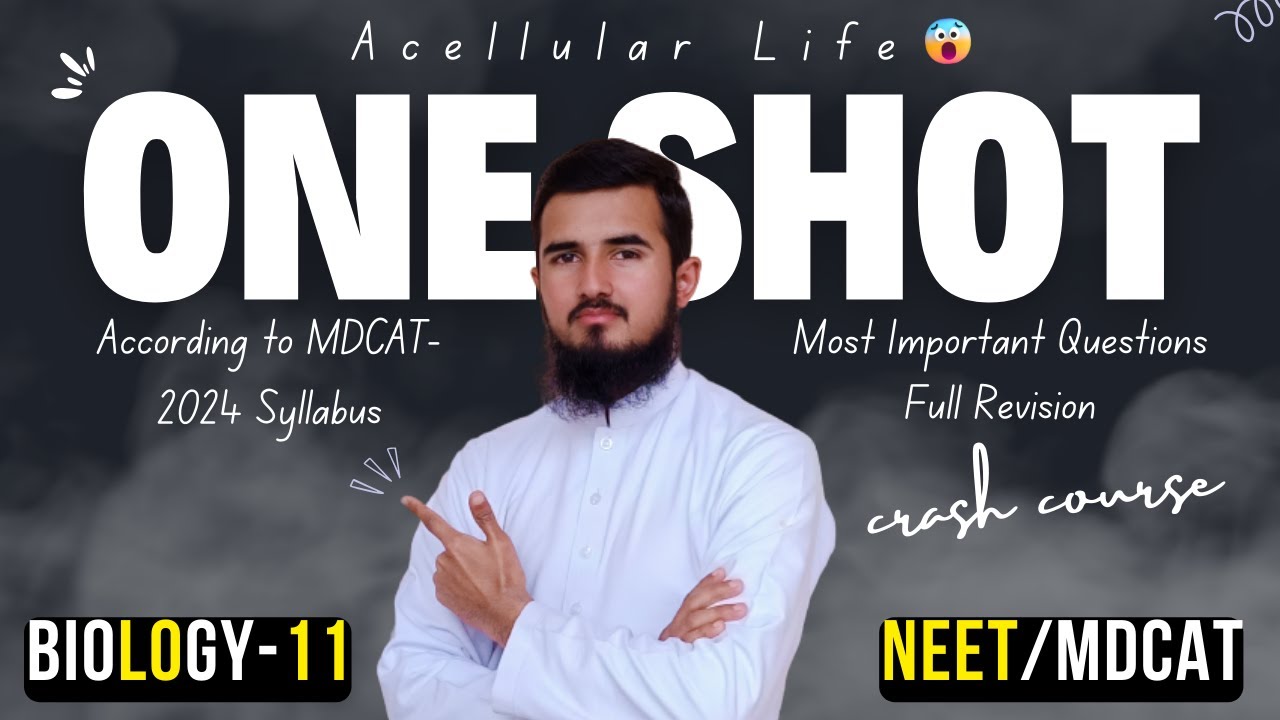 Acellular Life Full Chapter In ONE SHOT | All Topics, Concepts, Tricks & PYQs | NEET/MDCAT 2024