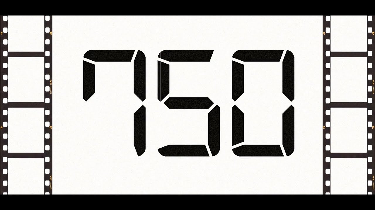 Countdown from 750 to 0 (Retro)