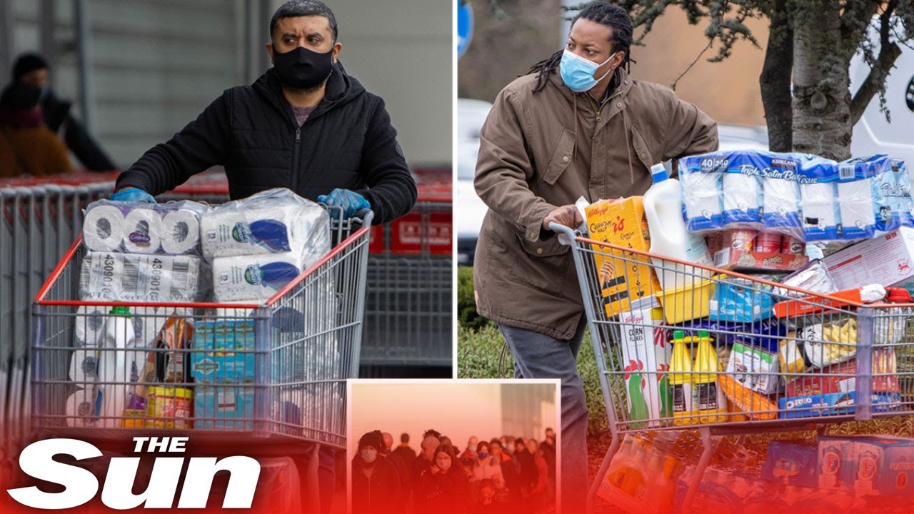 Panic-buying Brits queue from 6am amid Covid-19 border food shortage fears