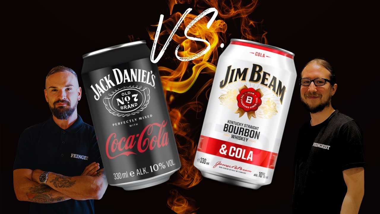Jack Daniels Cola VS. Jim Beam Cola - Whisky Battle