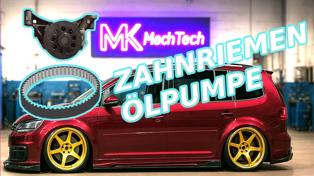 Zahnriemen der &Ouml;lpumpe im Endstadium | VW Touran (1T3) 1.6 TDI | 047