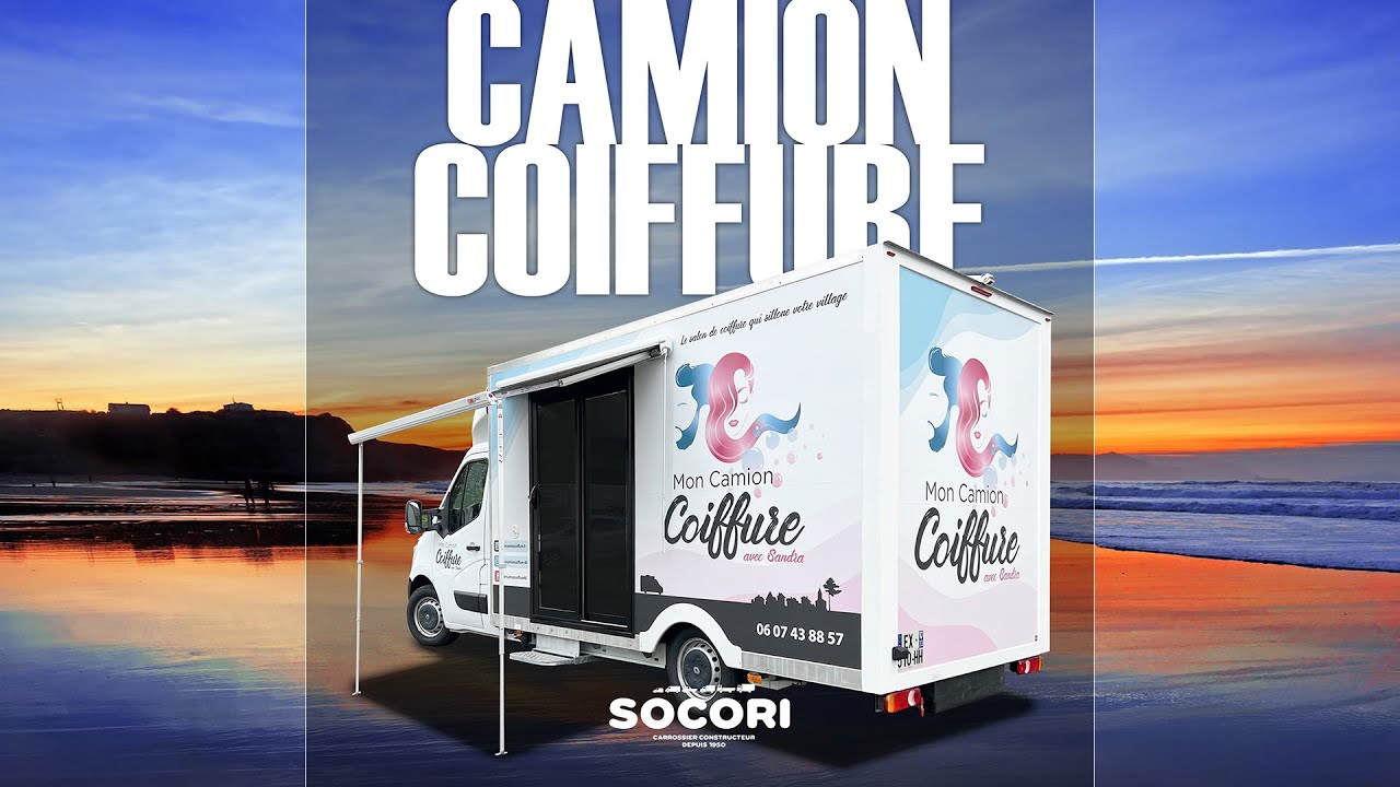 Camion Magasin - Salon de Coiffure Ambulant - Mon Camion Coiffure  - Landes