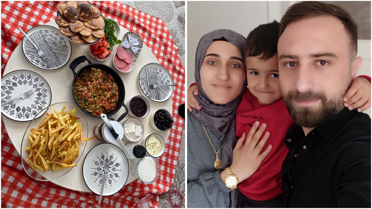 EŞİMDEN ANİ DÖNÜŞ❤️HARİKA KAHVALTI SOFRAM🤌🏻PAZARDAN ALDIKLARIM 👍vlog