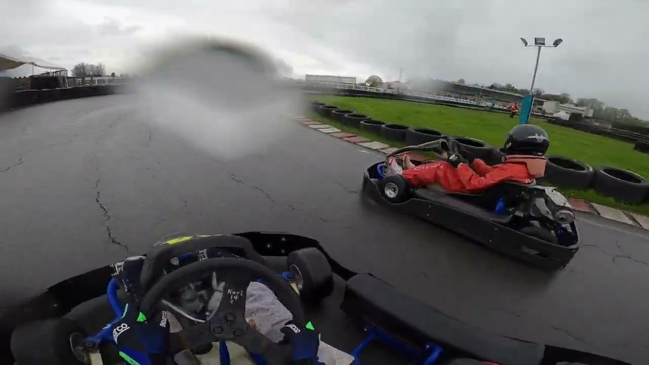 Sliding around Daytona Sandown park in the wet
