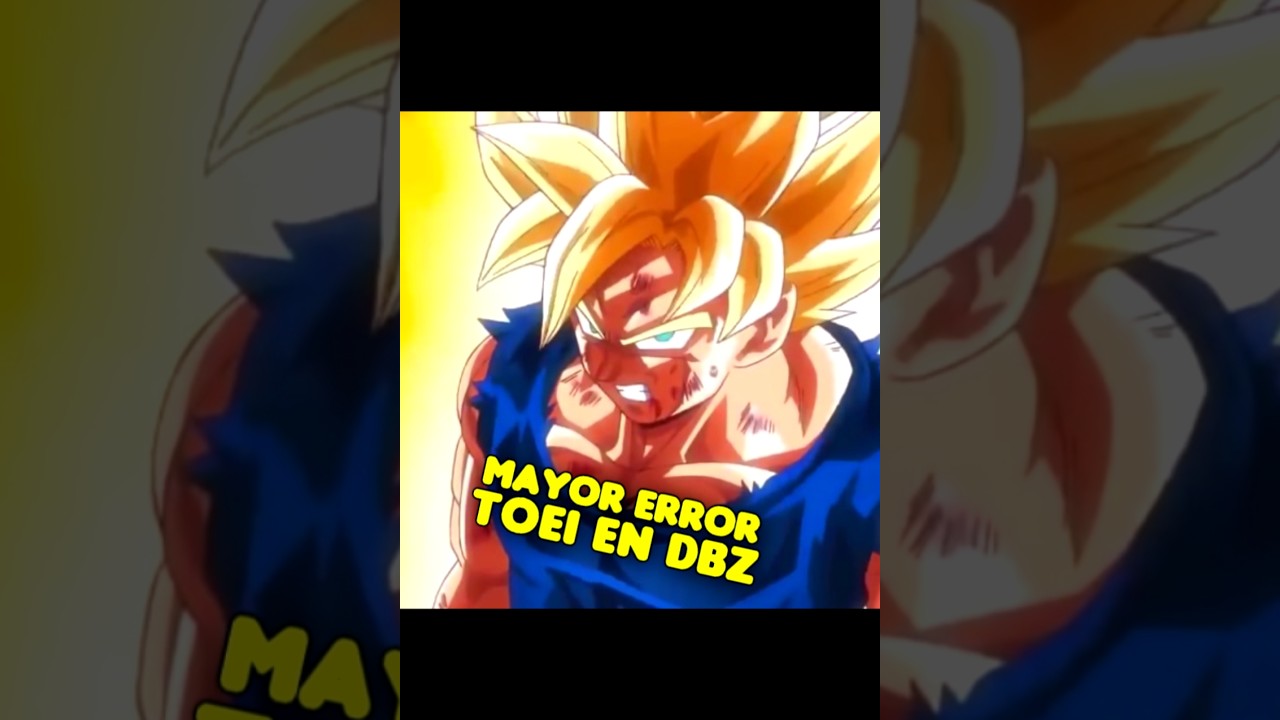Este es el MAYOR ERROR de TOEI en Drag&oacute;n ball! 🤔 #dragonball #dragonballz