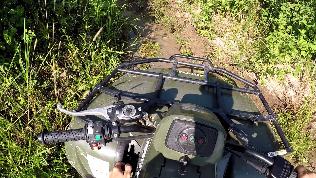 Riding our new to us 2006 Arctic Cat 400 4x4 8/4/18