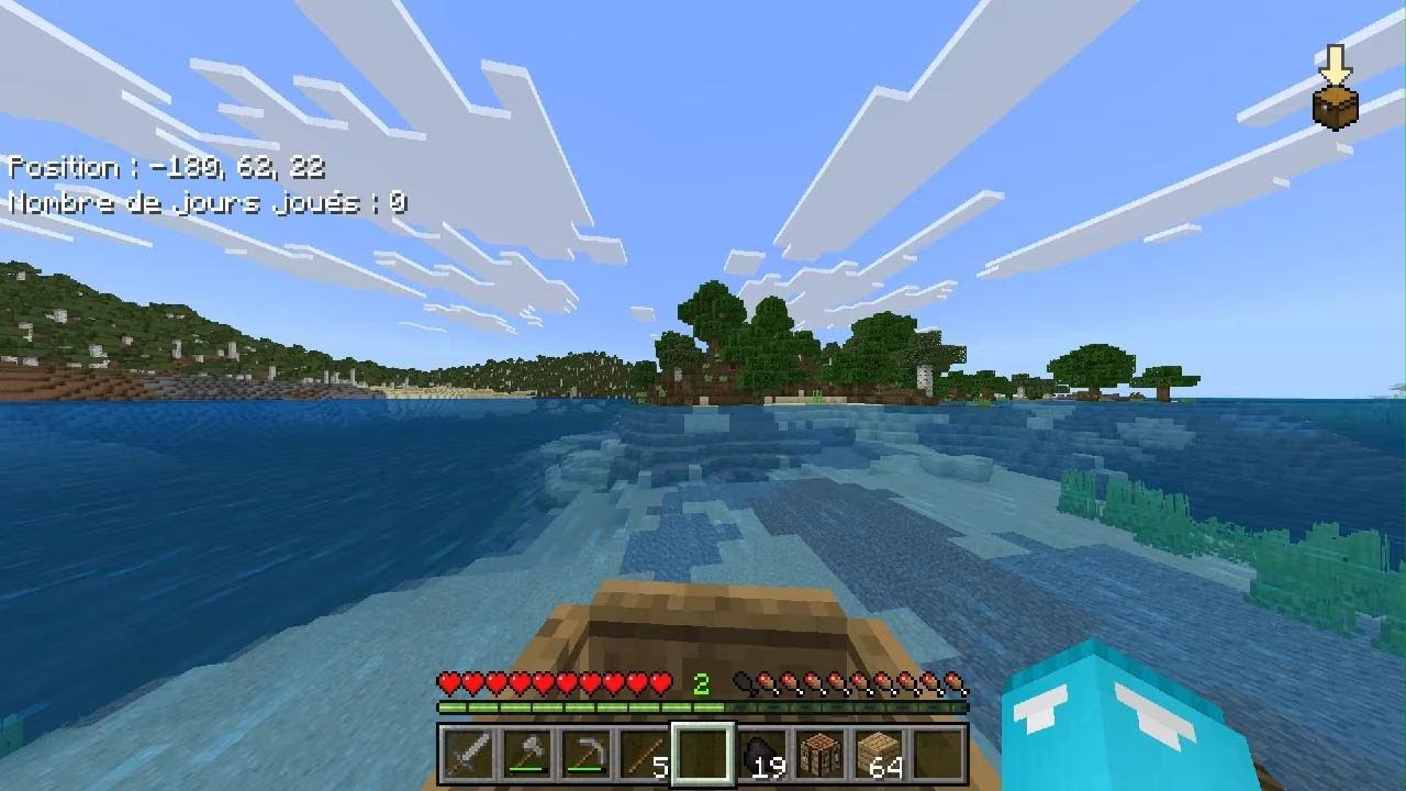 des que je trouve un diamant la j'arrète la vidéo (mincraft)