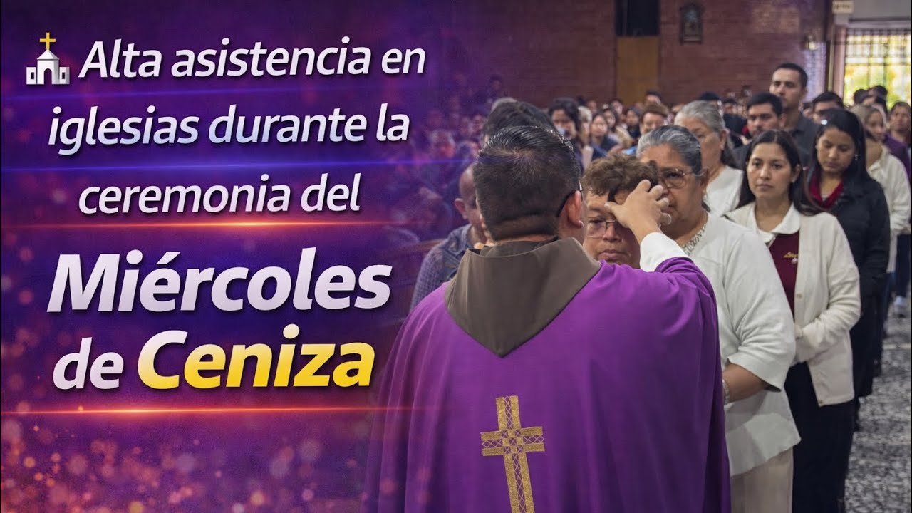 Feligreses guatemaltecos abarrotan iglesias en Miércoles de Ceniza