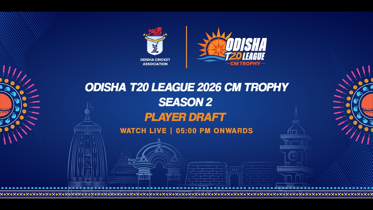 🔴 LIVE | Odisha T20 League 2026 - CM Trophy | Player Draft