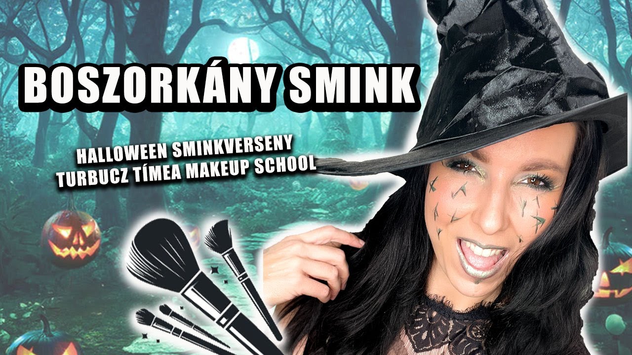 👻🎨 HALLOWEEN BOSZORKÁNY SMINK - Indul a Sminkverseny a Turbucz Tímea Makep School-ban! 🧙‍♀️🏆