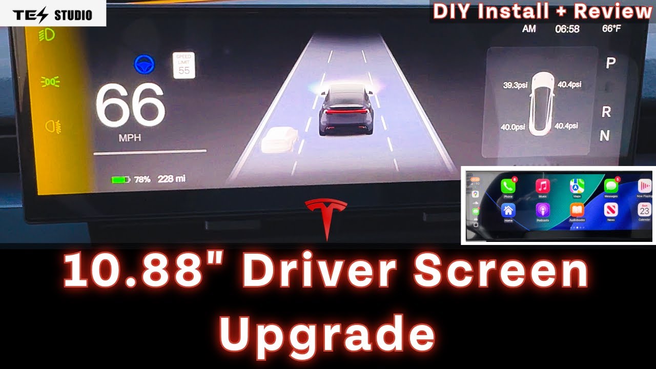 Установка и обзор 10,88-дюймового дисплея водителя Tesla Model 3/Y — ОБЯЗАТЕЛЬНОЕ обновление