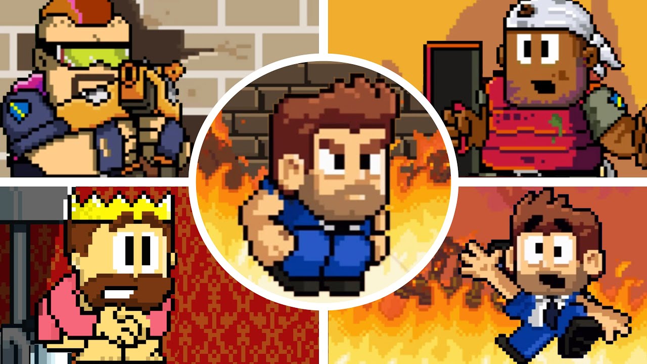 Dan The Man - Stage 8-4-2 With Barry Steakfries (NO DAMAGE - HARD Mode)