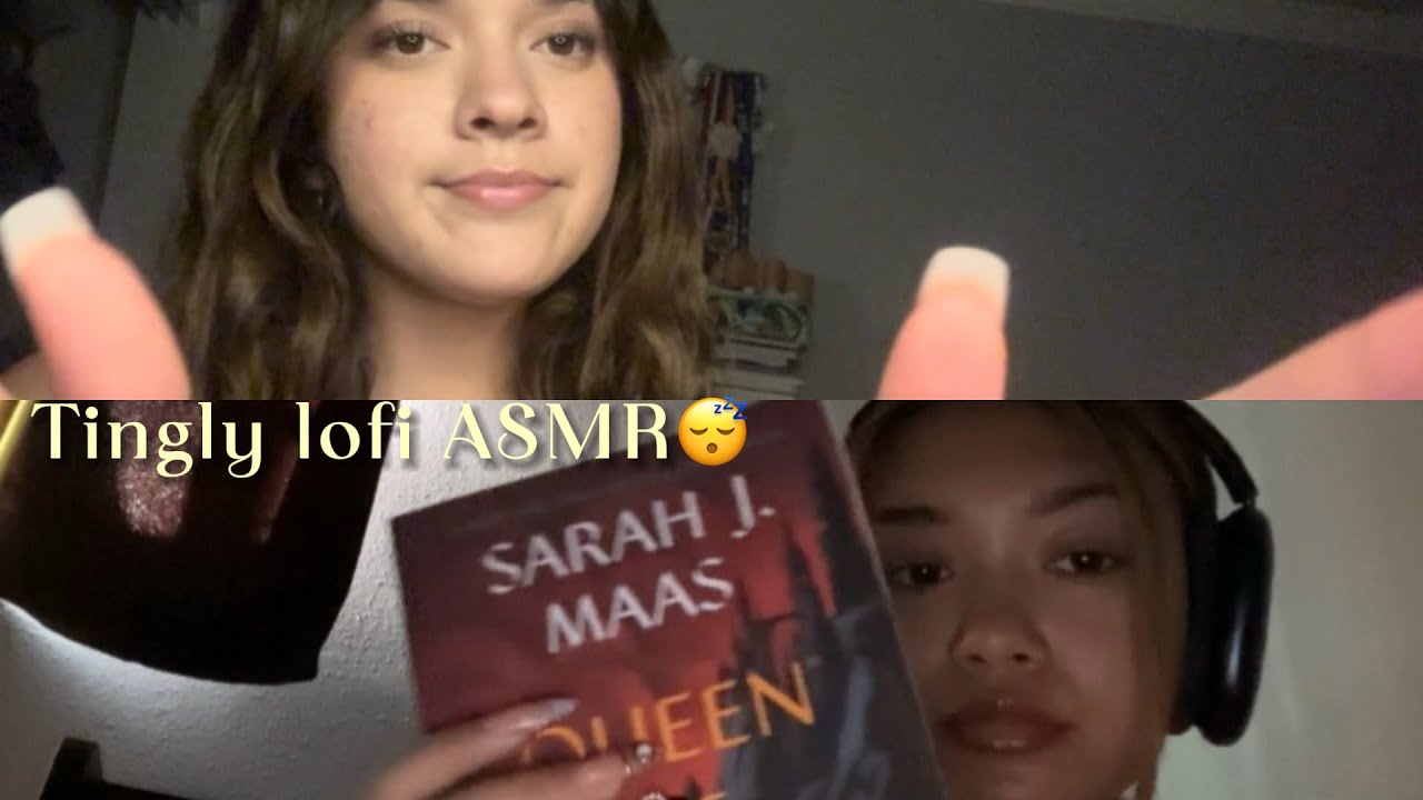 ASMR | We tried lofi ASMR😴 (Book triggers, face touching/scratching and more)