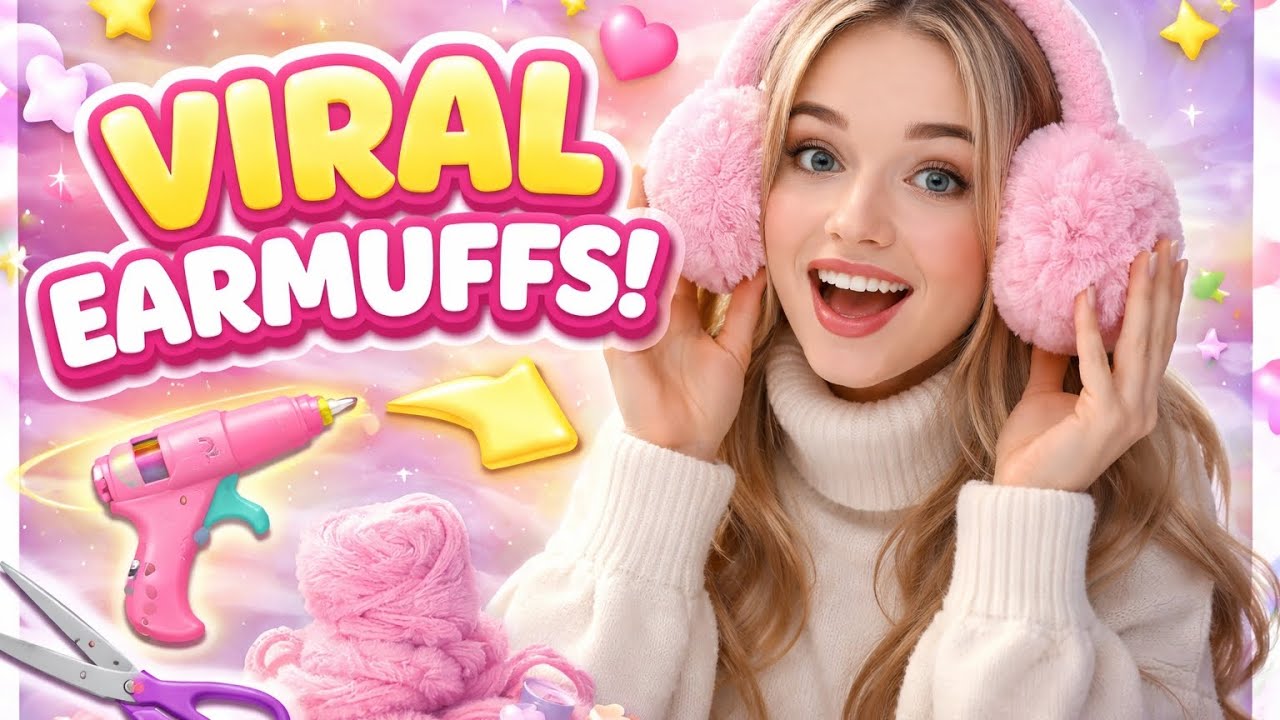 How to make trending viral earmuffs // Ghar per viral🔥 earmuffs banaye. 