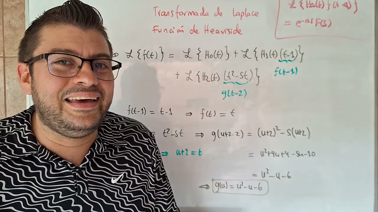 Transformada de Laplace de una función definida a trozos (usando Heaviside)