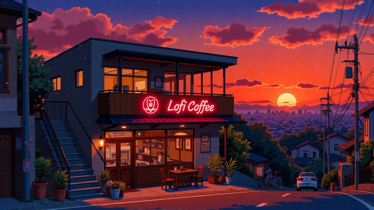 Cozy Lofi Cafe 👒 Outdoor Cafe Healing at Japan ☕ Lofi Hip Hop & Lofi Cafe to Work & Relax.