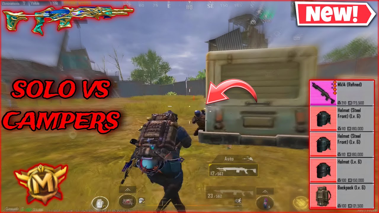 Metro Royale Solo vs Squad Against To Camper Enemies in Map 3 / PUBG METRO ROYALE 3.0