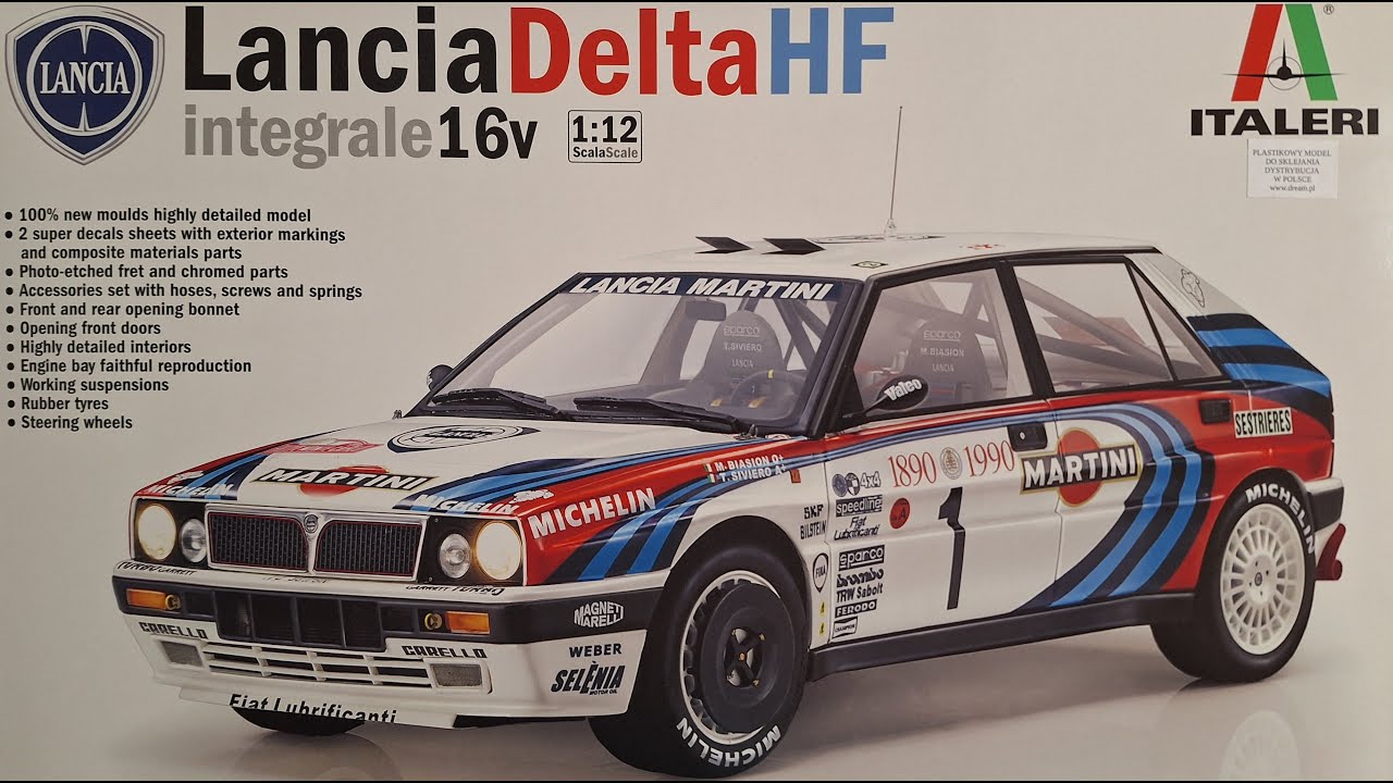 Lancia Delta Integrale 1/12 Italeri Full Video