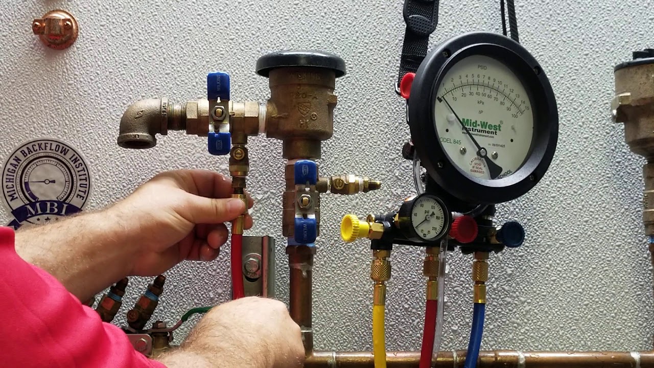ASSE test procedure for 1020 5 valve kit