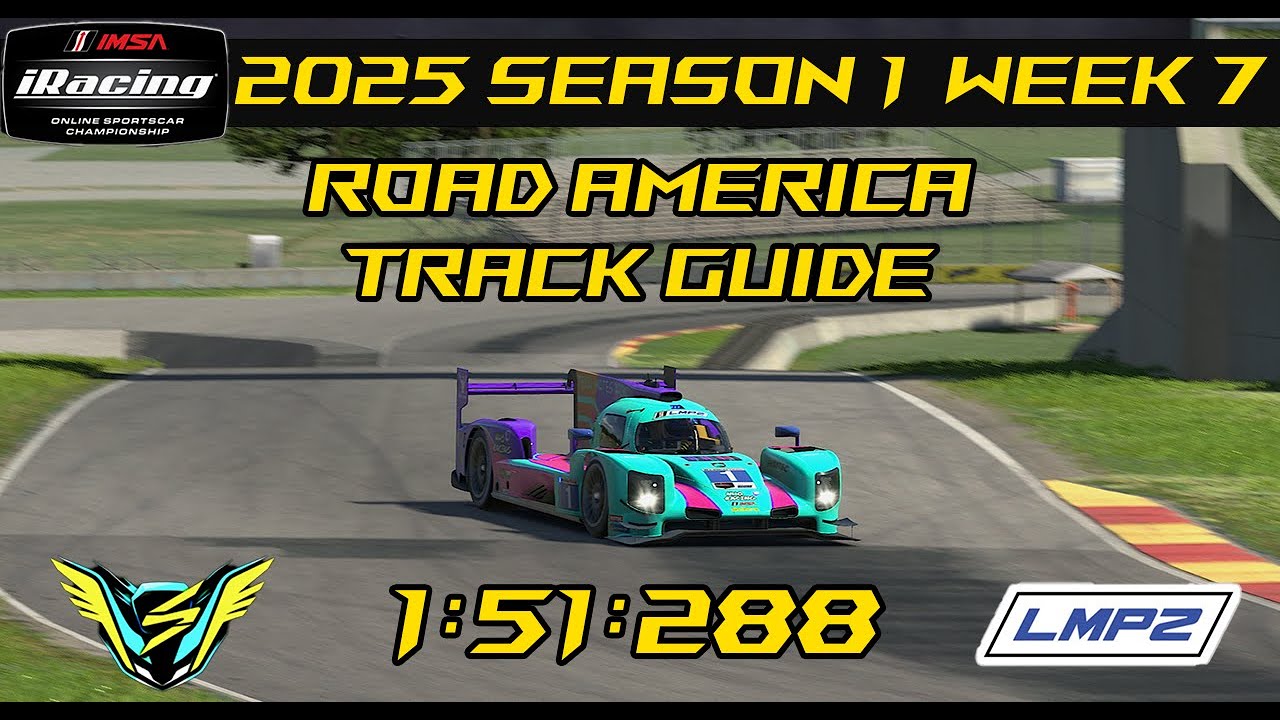 Dallara P217 LMP2 IMSA Open 2025 S1 Week 7 Road America - Full Course - 1:51:288 Track Guide