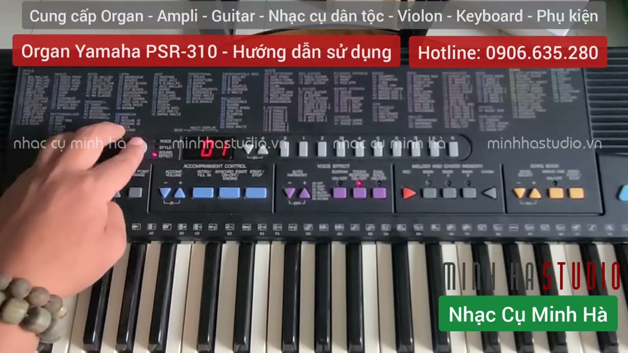 Organ Yamaha PSR-310 - Hướng dẫn sử dụng | NHẠC CỤ MINH HÀ