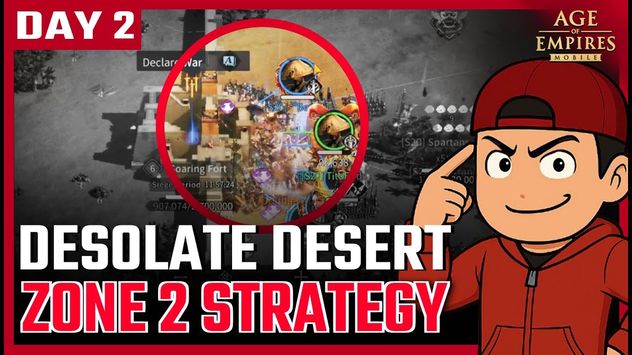 Desolate Desert Day 2 | First Pass & territory tips and update | Age of Empires Mobile