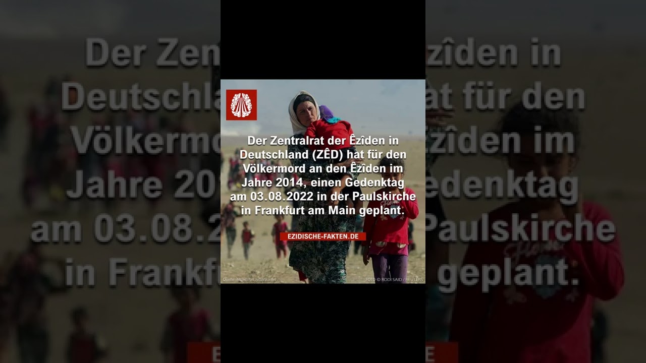 Gedenktag Völkermord an den Jesiden 2014 / Paulskirche Frankfurt 2022
