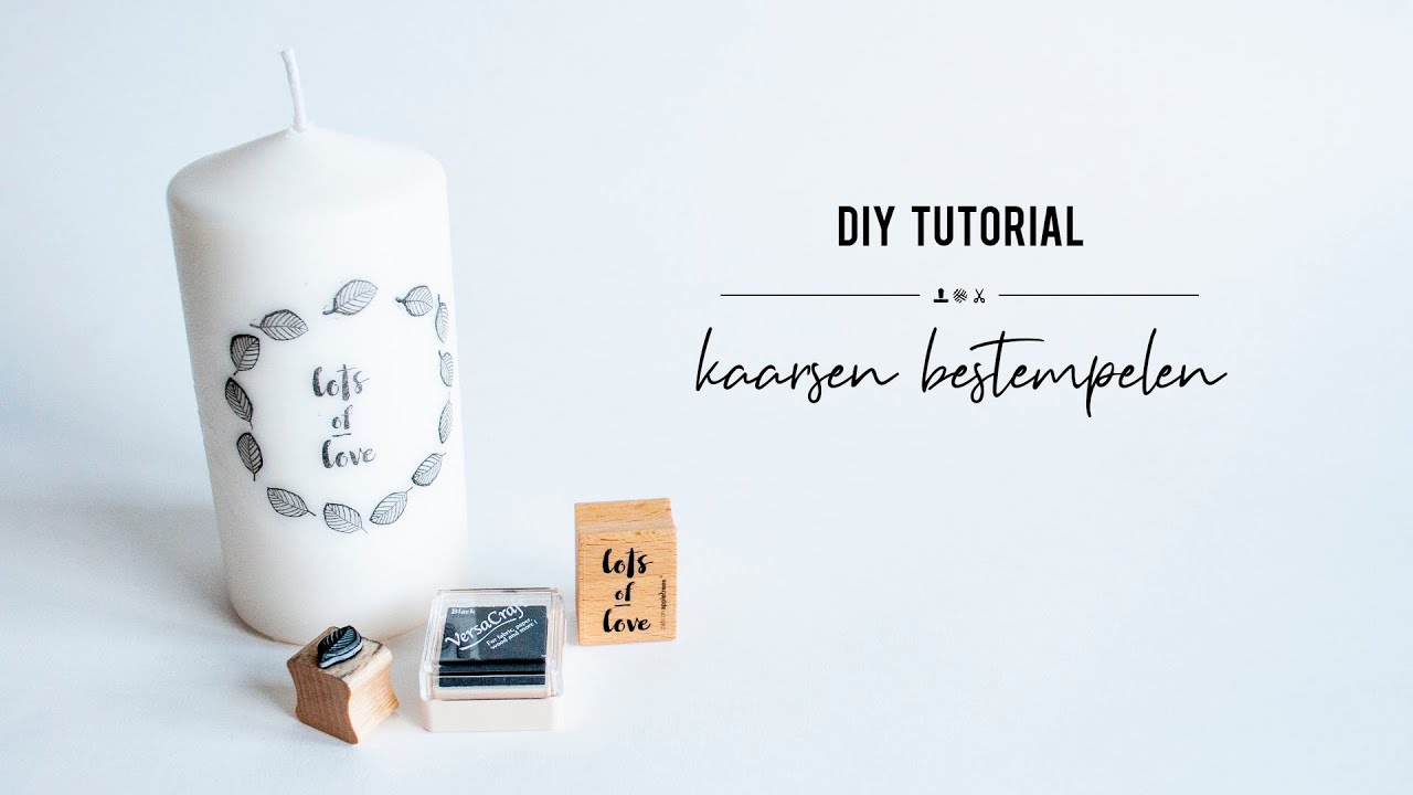DIY tutorial kaarsen bestempelen | IMAKIN